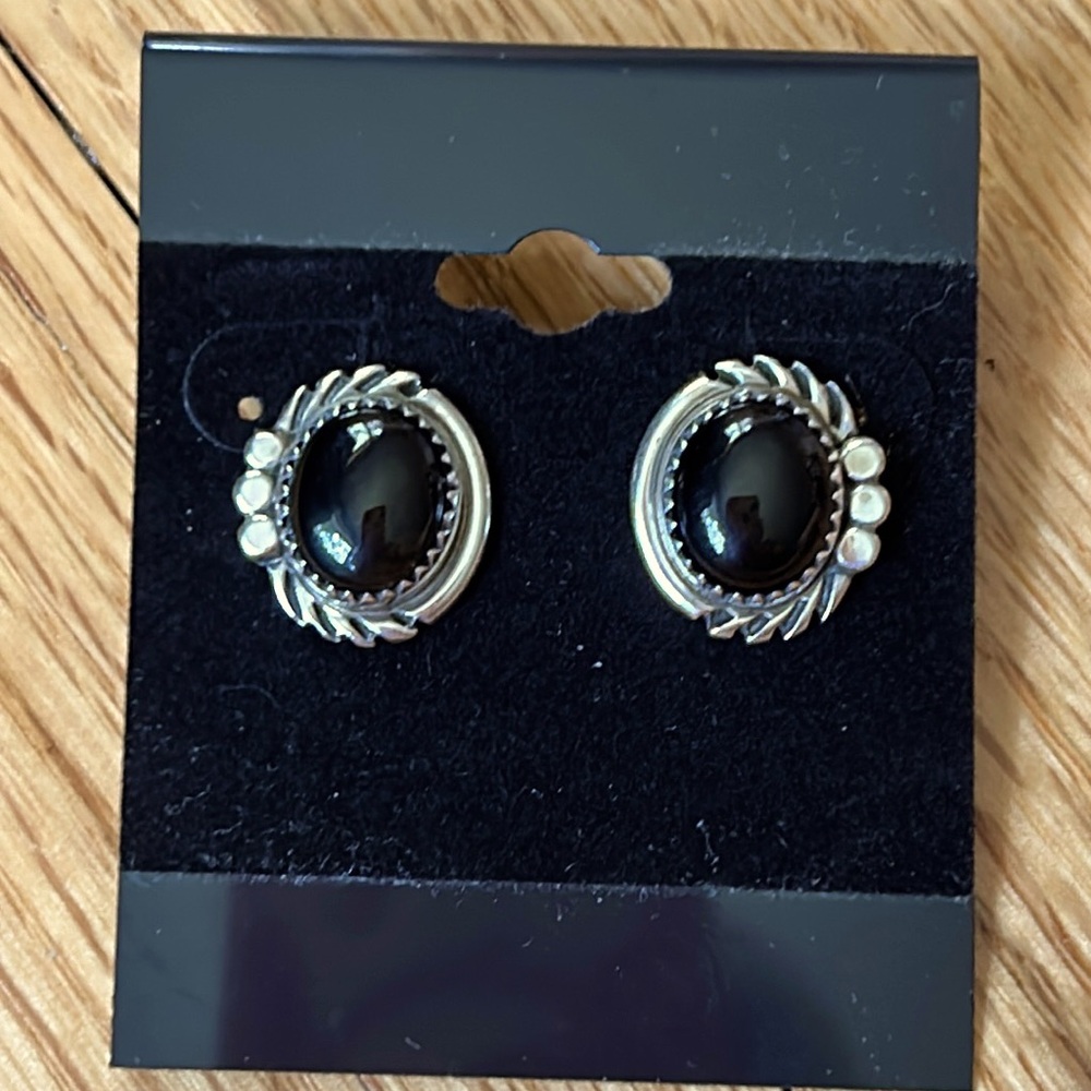 Vintage Onyx Earrings